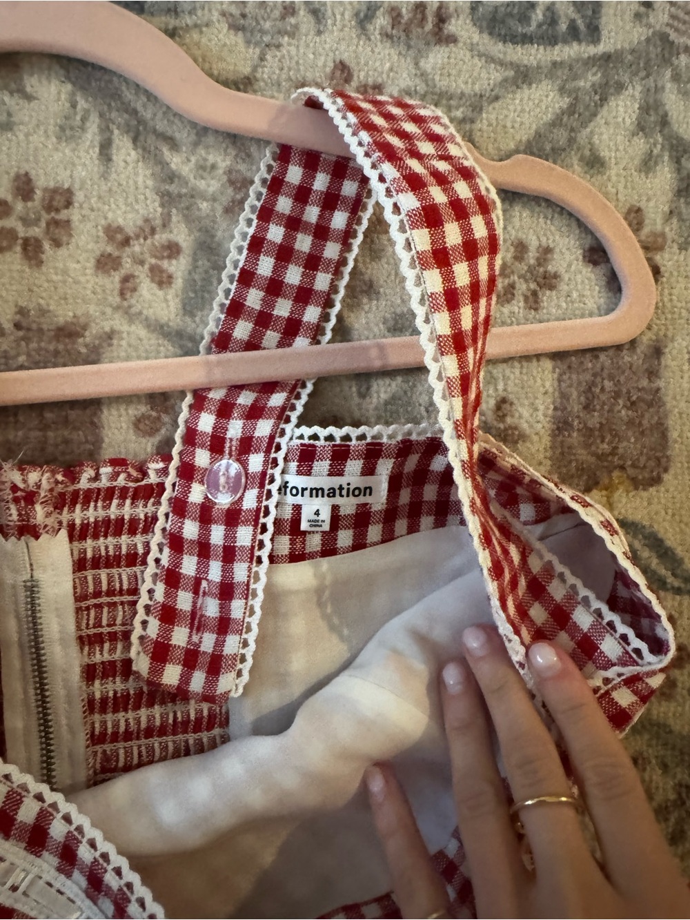 Reformation linen gingham top - Picture 2 of 2